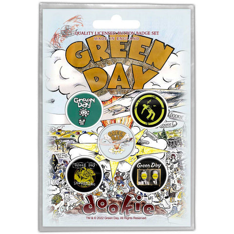 GREEN DAY BUTTON BADGE PACK: DOOKIE