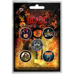 AC/DC BUTTON BADGE PACK: HIGHWAY TO HELL