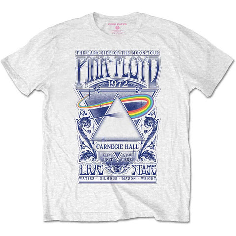 PINK FLOYD (CARNEGIE HALL POSTER) WHITE T-SHIRT