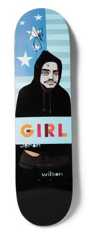 GIRL ( WILSON HECOX PORTRAIT DECK SIGNED 8.125 ) SKATEBOARD DECK