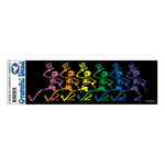 GRATEFUL DEAD ( RAINBOW DANCERS SKELETON SMALL ) STICKER