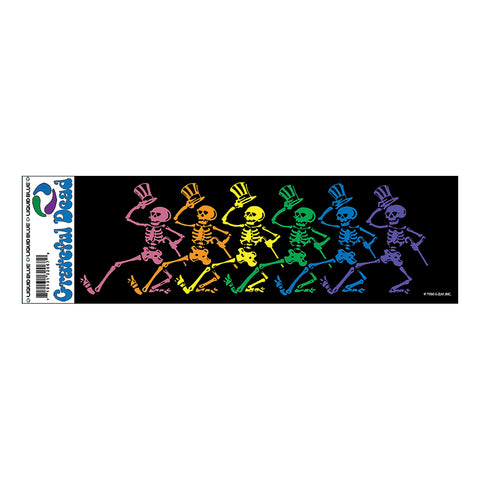 GRATEFUL DEAD ( RAINBOW DANCERS SKELETON SMALL ) STICKER