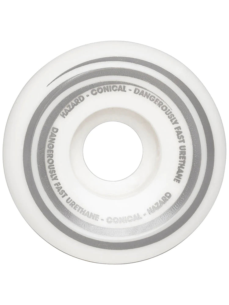 Hazard Wheels Hazard Radio Active Cs: Conical White Wheels – Shred Merch