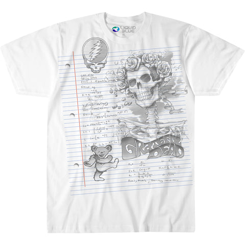 GRATEFUL DEAD ( SKETCH WHITE ) T-SHIRT