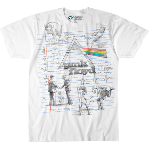 PINK FLOYD ( SKETCH WHITE )  T-SHIRT
