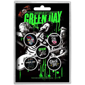 GREEN DAY BUTTON BADGE PACK: REVOLUTION