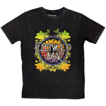FLEETWOOD MAC ( CIRCLE FLORAL LOGO STONE WASH ) T-SHIRT