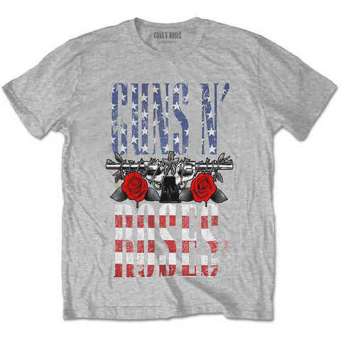 GUNS N ROSES ( US FLAG IN LOGO ) T-SHIRT