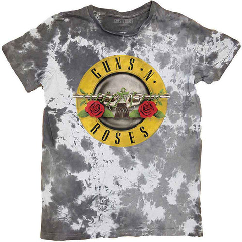 GUNS N ROSES ( CLASSIC LOGO WHITE DIP-DYE ) T-SHIRT