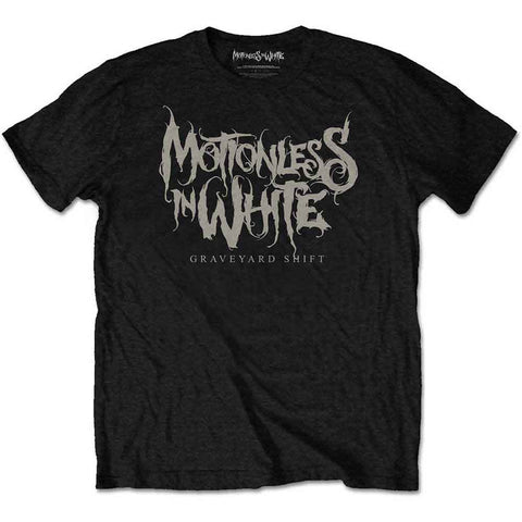 MOTIONLESS IN WHITE ( GRAVEYARD SHIFT LOGO ) T-SHIRT