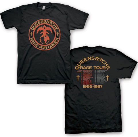 QUEENSRYCHE ( RAGE FOR ORDER TOUR ) T-SHIRT