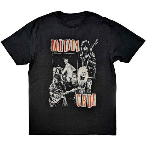 MOTLEY CRUE ( VINTAGE PINK COLLAGE ) T-SHIRT
