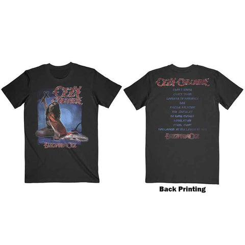 OZZY OSBOURNE ( BLIZZARD OF OZZ TRACKLIST ) T-SHIRT
