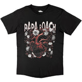 Papa Roach Unisex T-Shirt: Heart Flower