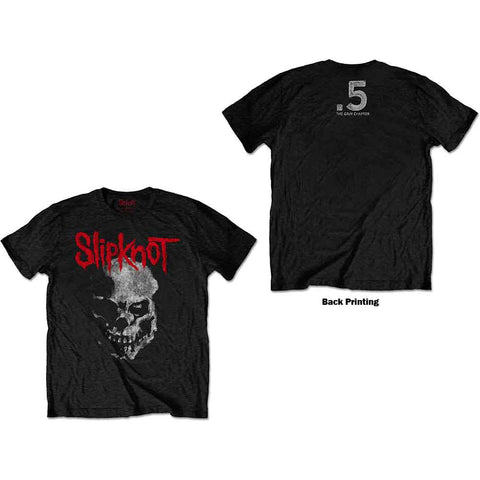 SLIPKNOT ( GRAY CHAPTER SKULL ) T-SHIRT