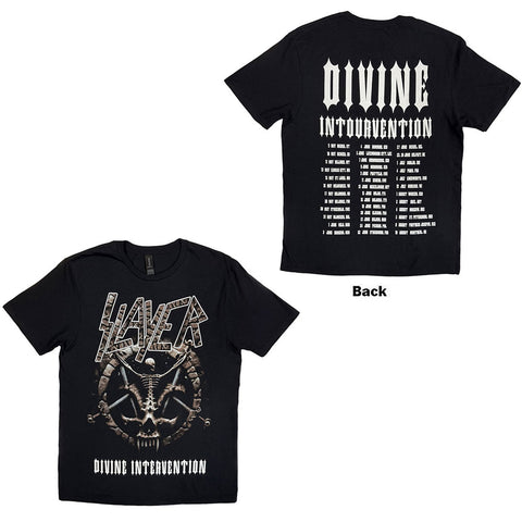 SLAYER ( DIVINE INTERVENTION 2014 DATES ) T-SHIRT