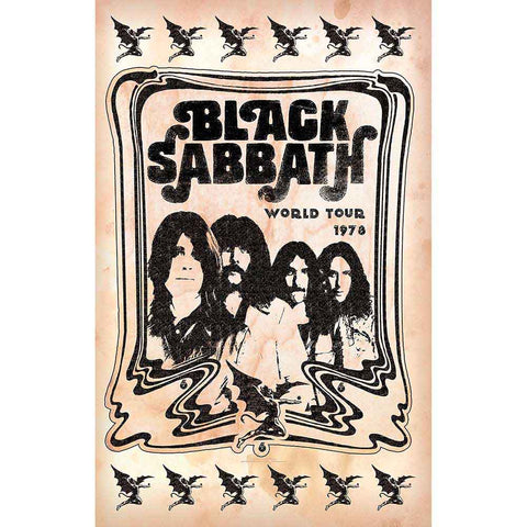 BLACK SABBATH ( WORLD TOUR 1978 ) FABRIC POSTER