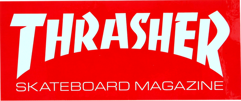 THRASHER MAG LOGO MEDIUM STICKER (ASSORTED COLORS) – Shred Merch