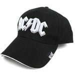 AC/DC Men's Baseball Cap (White Logo) with High Embossed Application