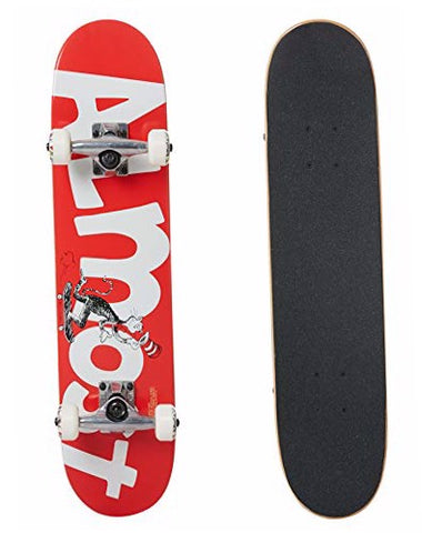 ALMOST ( CAT PUSH ) SKATEBOARD COMPLETE RED 7.0