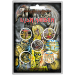 IRON MAIDEN BUTTON BADGE PACK: EARLY ALBUMS