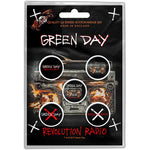 GREEN DAY BUTTON BADGE PACK: REVOLUTION RADIO