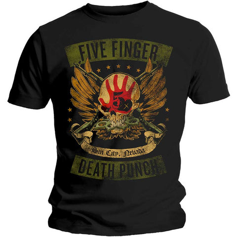 FIVE FINGER DEATH PUNCH (LOCKED AND LOADED) T-SHIRT
