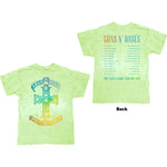 GUNS N' ROSES ( GRADIENT USE YOUR ILLUSION TOUR GREEN ) T-SHIRT