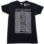 JOY DIVISION ( UNKNOWN PLEASURES WHITE ON BLACK ) T-SHIRT