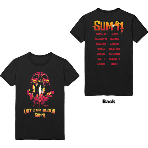 SUM 41 ( OUT FOR BLOOD RED ) T-SHIRT
