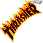 THRASHER ( YELLOW FLAME SMALL ) STICKER