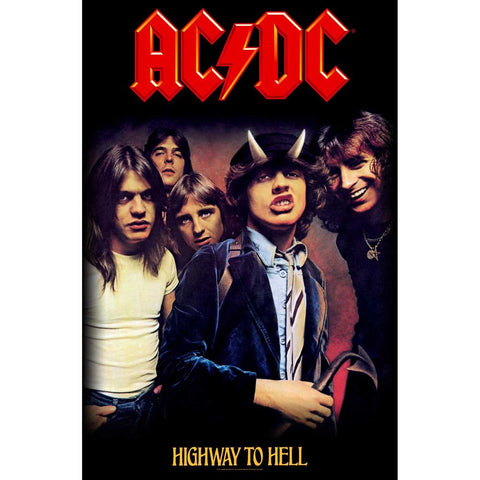 AC/DC ( HIGHWAY TO HELL ) FABRIC POSTER