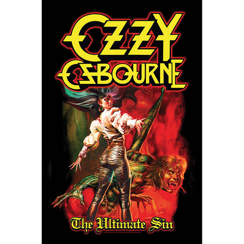 OZZY OSBOURNE ( THE ULTIMATE SIN ) FABRIC POSTER