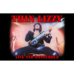 THIN LIZZY ( LIVE AND DANGEROUS ) FABRIC POSTER