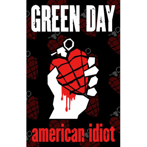GREEN DAY ( AMERICAN IDIOT ) FABRIC POSTER