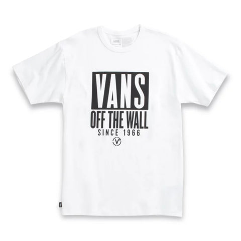 VANS ( TYPE STACK OFF THE WALL TEE ) WHITE T-SHIRT